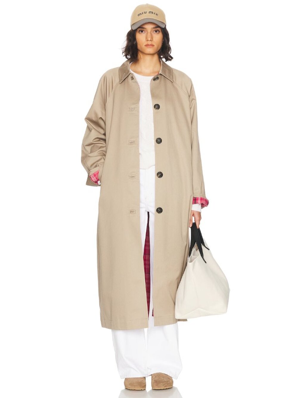 Saks Potts Noah Coat in Taupe
